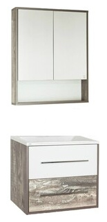 Мебель для ванной Style line Экзотик 65 бетон  белый глянец Бали Коллекция