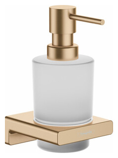 Дозатор для жидкого мыла Hansgrohe AddStoris 200 мл  шлифованная бронза/матовое стекло (41745140) HG41745140