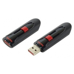 Флеш диск Sandisk 256Gb Cruzer Glide black USB2 0 (SDCZ60 256G B35) SDCZ60 B35