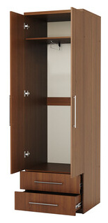 Шкаф для одежды с ящиками Шарм Дизайн Мелодия МШЯ 21 90х45 орех Тип