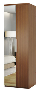 Шкаф для одежды Шарм Дизайн Комфорт МШ 21 60х45 с зеркалом  орех