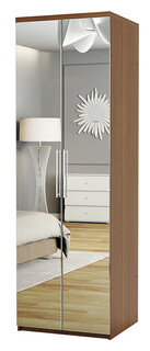 Шкаф для одежды Шарм Дизайн Комфорт МШ 21 70х60 с зеркалами  орех Тип