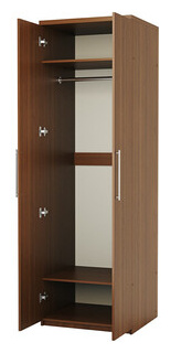 Шкаф для одежды Шарм Дизайн Комфорт МШ 21 70х60 с зеркалами  орех