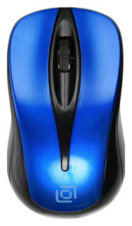Мышь Oklick 675MW черный/синий 1025918