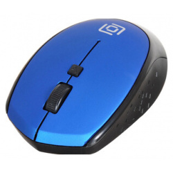 Мышь Oklick 488MW черный/синий оптическая (1600dpi) беспроводная USB для ноутбука (4but) (1196569) 1196569