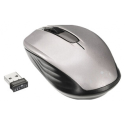 Мышь Oklick 475MW черный/серый оптическая (1000dpi) беспроводная USB для ноутбука (3but) (945829) 945829