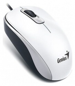 Мышь Genius DX 110 ( Cable  Optical 1000 DPI 3bts USB ) White (31010009401) 31010009401