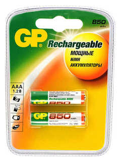 Аккумулятор GP R3  AAA 850mAh 2шт (85AAAHC 2DECRC2) 85AAAHC 2DECRC2