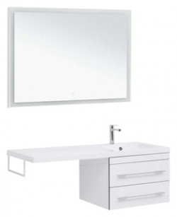Мебель для ванной Aquanet Верона 120 (58) правая  белая