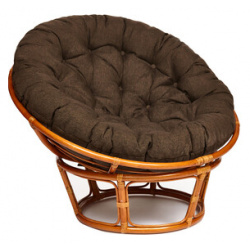 Кресло TetChair Papasan 23/01 W с подушкой Cognac коньяк/ткань коричневый 3М7 147 13731