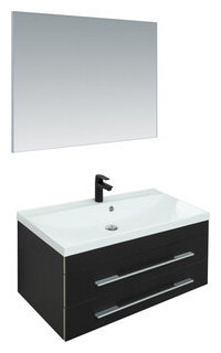 Мебель для ванной Aquanet Верона 90 черный матовый 