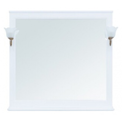 Зеркало Aquanet Валенса 105 без светильников  белое матовое (238830) 238830