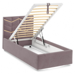 Кровать с подъемным механизмом Это мебель Line Gold 90  Velutto 22 (НФ 00010532) НФ 00010532