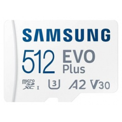Карта памяти Samsung microSDXC 512GB MB MC512KA EVO PLUS + adapter