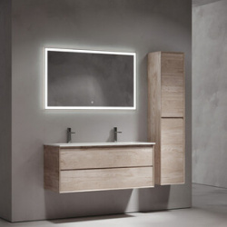 Мебель для ванной Sancos Marmi 2 0 120х45 два отверстия  дуб галифакс натуральный