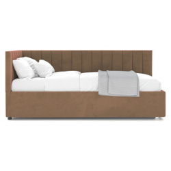 Кровать с подъемным механизмом Это мебель Negga Mellisa 160 Угловая ЛЕВАЯ Velutto 3 (НФ 00010664) НФ 00010664