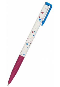 Ручка шариковая синяя "Simple" бордовый  0 7 мм