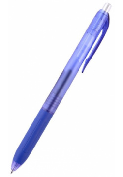 Ручка шариковая автоматическая Crown "Quick Dry" синяя  0 5мм грип с быстросохнущими чернилами