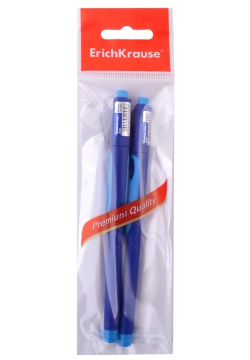 Ручки шариковые синие 02шт "ErgoLine Kids  Ultra Glide Technology" ErichKrause