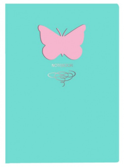 Книга для записей Butterfly  А5 80 листов розовый