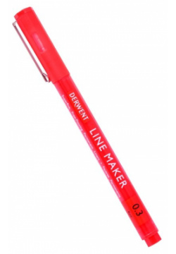 Ручка капиллярная Graphik Line Maker 0 3 красный 