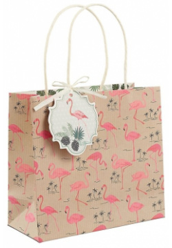 Подарочный пакет «Фламинго» А5 