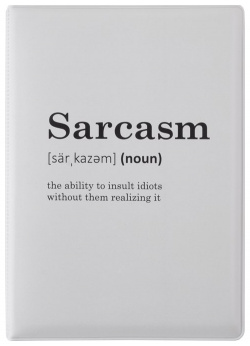 Обложка для паспорта Sarcasm (словарь) (ПВХ бокс) 
