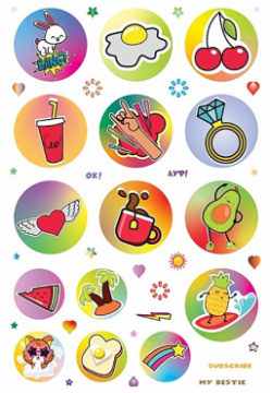 Wild Stickers: Более 400 ярких наклеек  Для ежедневников смартфонов и ноутбуков Контэнт 978 5 00141 807 8