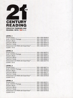 21st Century Reading 2  Students Book 978 1 305 26570 7