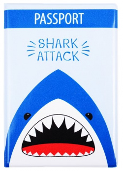 Обложка для паспорта "Акула  Shark attack" Акула