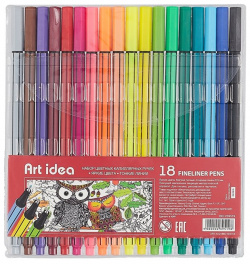 Набор капиллярных ручек  18 цветов Капиллярные ручки – такой же инструмент