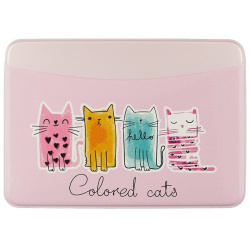 Чехол для карточек «Colored cats»  2 кармашка подойдёт тем
