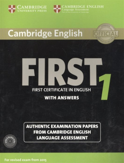 Cambridge English First 1 without Answers  Certificate in Authentic Examination Papers from Language Assessment (+2CD) University Press 978 107 66331 2