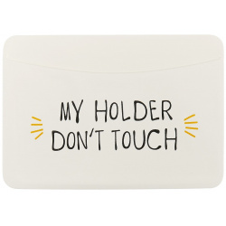 Чехол для карточек «My holder  Don’t touch» горизонтальный белый