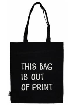 Сумка This bag is out of print (черная) (текстиль) (40х32) 