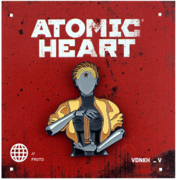 Atomic Heart  Значок металлический Близняшка Эксмо 978 5 04 196299 9