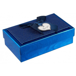 Подарочная коробка «Металлик синий»  10 5 х 17 см Металлик