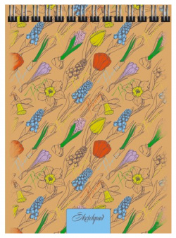 Нежные цветы СКЕТЧПАДЫ В скетчпадах «Канц Эксмо» обложки из крафт картона