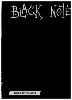 Креативный блокнот с черными страницами Black Note  96 листов