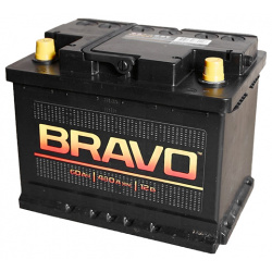 Автомобильный аккумулятор Аком Bravo 60 Ач обратная полярность L2 АвтоФан 6СТ 0
