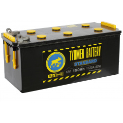 Грузовой аккумулятор Tyumen Battery Standard 190Ач п/п вывод под болт Э