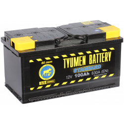 Автомобильный аккумулятор Tyumen Battery Standard 100 Ач прямая полярность L5 6СТ 100пп ST