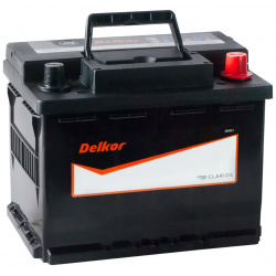 Автомобильный аккумулятор Delkor 60 Ач обратная полярность L2 56030