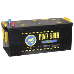 Грузовой аккумулятор Tyumen Battery Standard 190Ач п/п плоская конус 