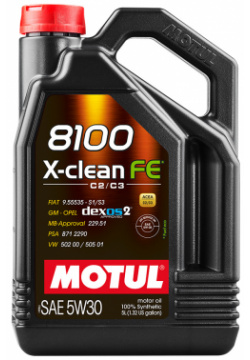 Моторное масло Motul 8100 X clean EFE 5W 30  5 л