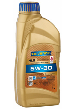 Моторное масло Ravenol HLS 5W 30  1 л — легкотекучее