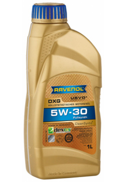 Моторное масло Ravenol DXG 5W 30  1 л — полностью