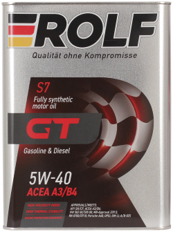 Моторное масло Rolf GT 5W 40  4 л относится к
