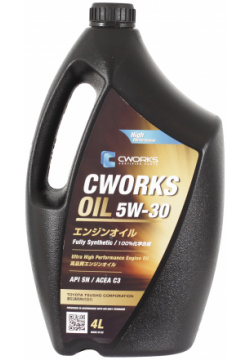 Масло моторное Cworks OIL C3 5W 30 4л 