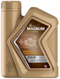 Моторное масло Rosneft Magnum Cleantec 10W 40  1 л